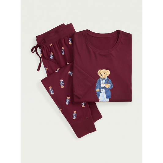 Bear Jersey Sleep Set