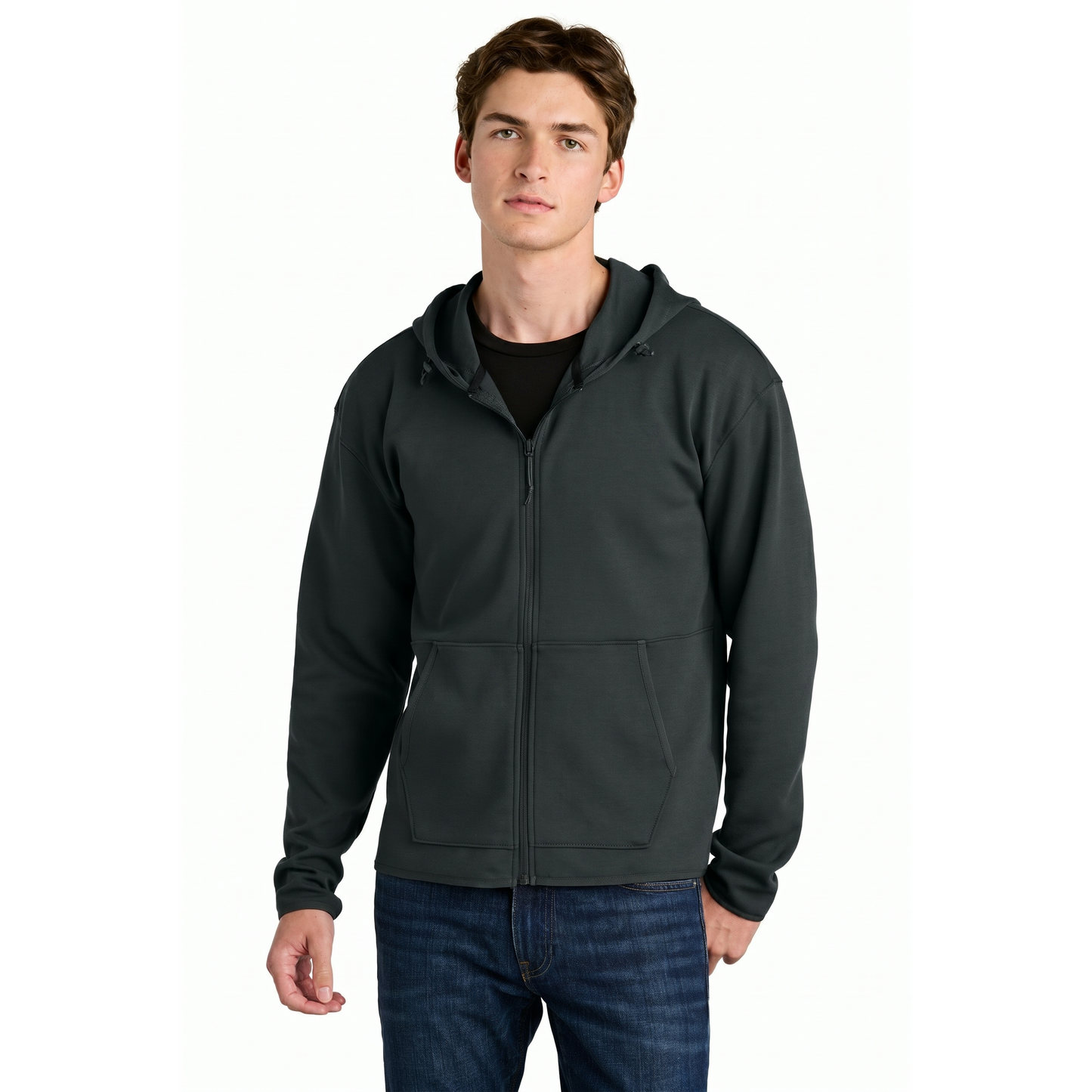 Double-Knit Full-Zip Hoodie