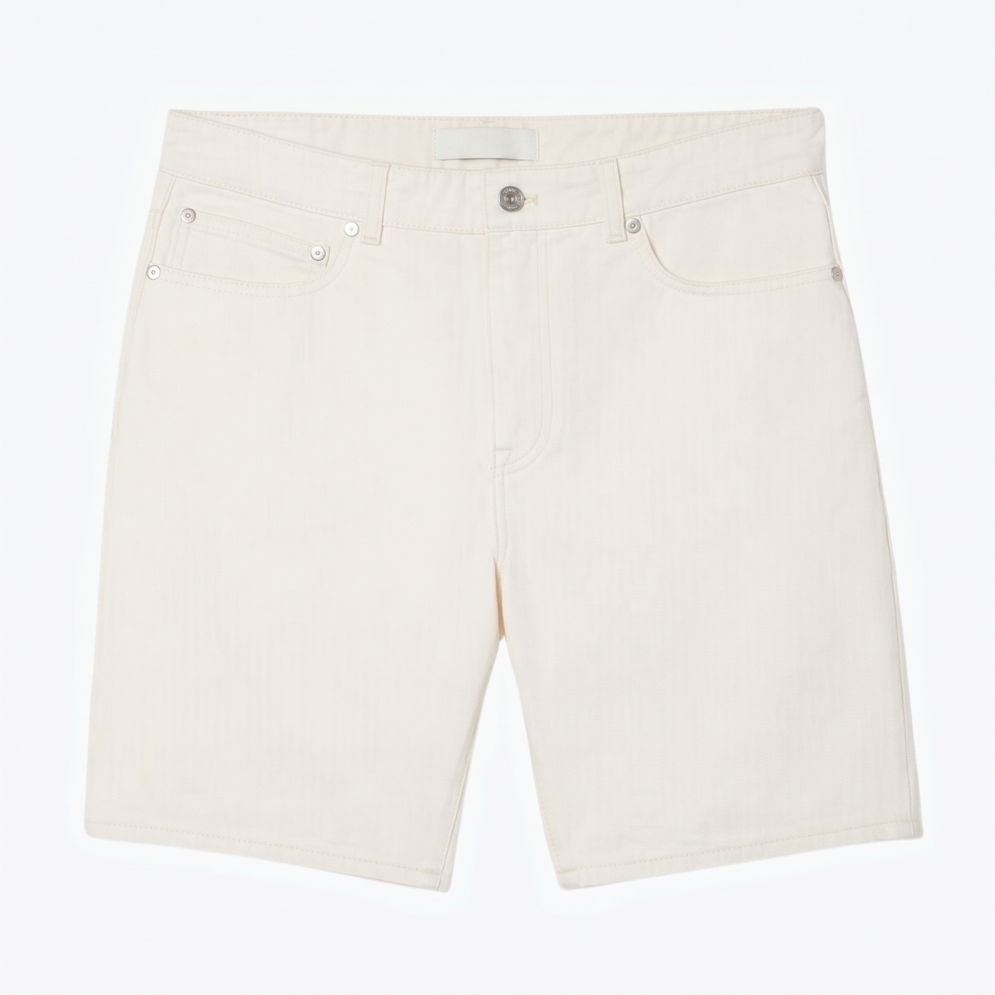 Straight Fit Denim Bermuda Shorts