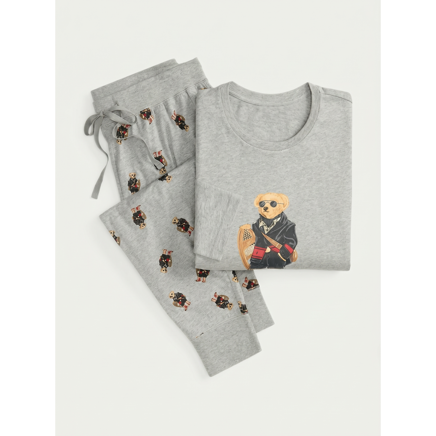 Bear Jersey Sleep Set
