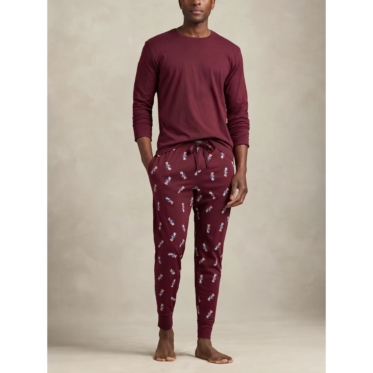 Bear Jersey Sleep Set