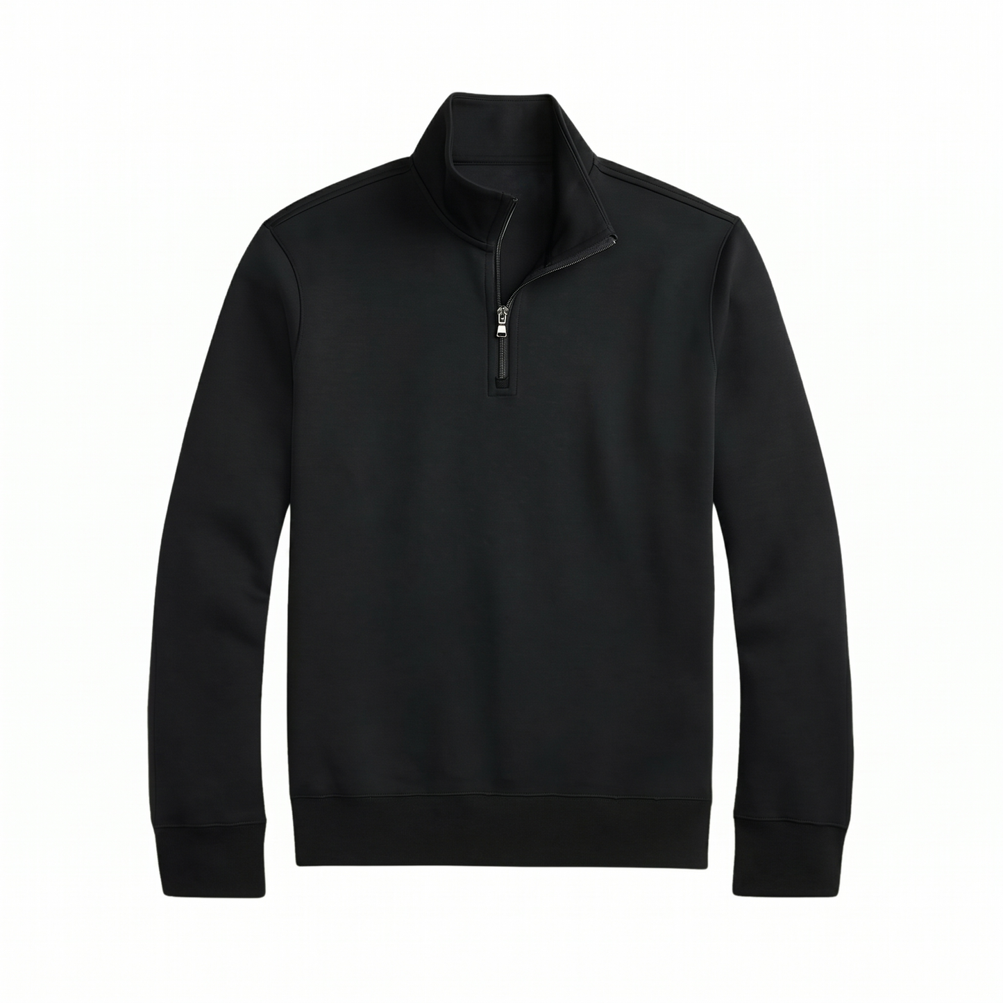 Double-Knit Mockneck Pullover