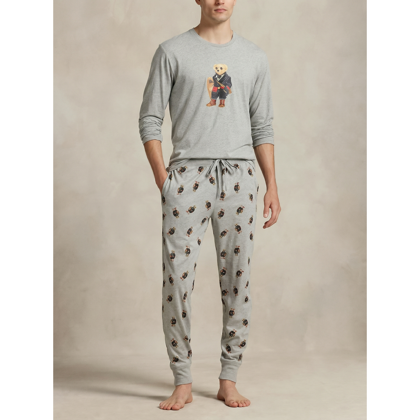 Bear Jersey Sleep Set