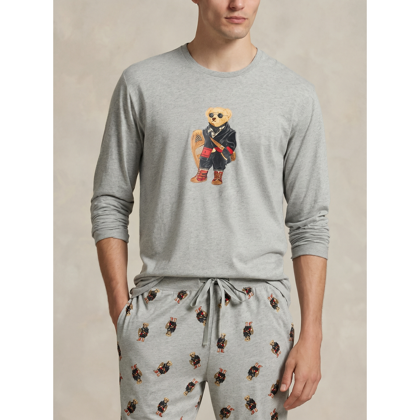 Bear Jersey Sleep Set