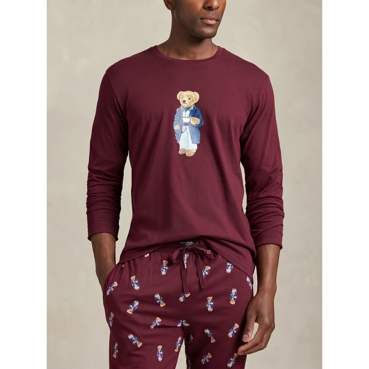 Bear Jersey Sleep Set