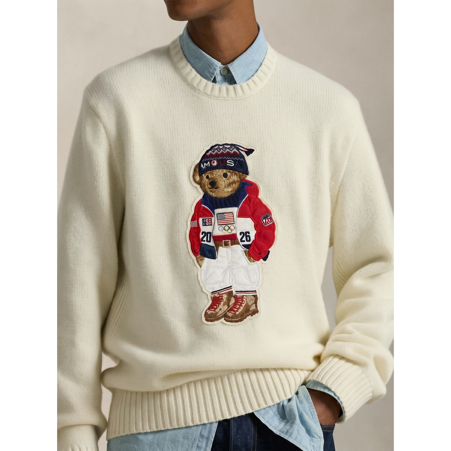 Team Usa Bear Sweater
