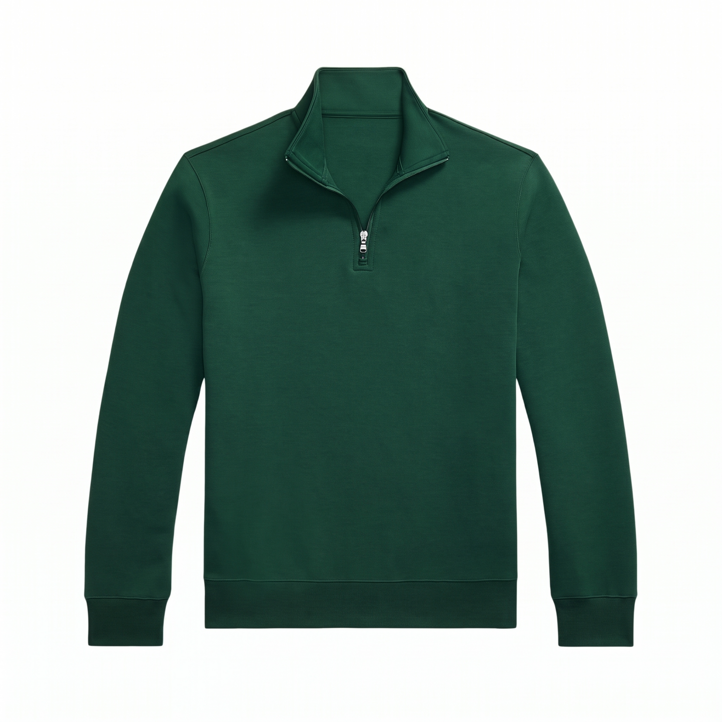 Double-Knit Mockneck Pullover