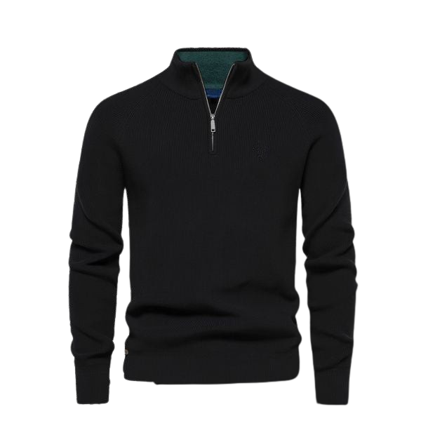 Zip-Neck Sweater
