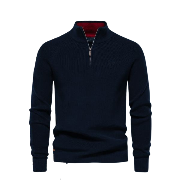 Zip-Neck Sweater