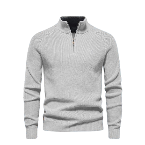 Zip-Neck Sweater