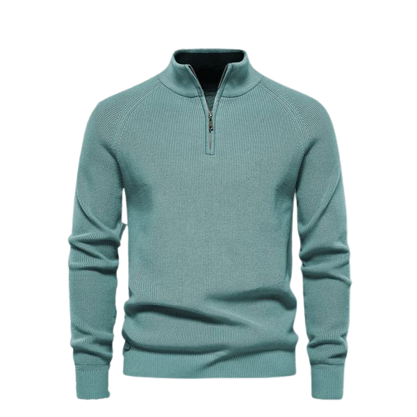 Zip-Neck Sweater