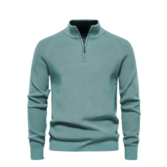 Zip-Neck Sweater
