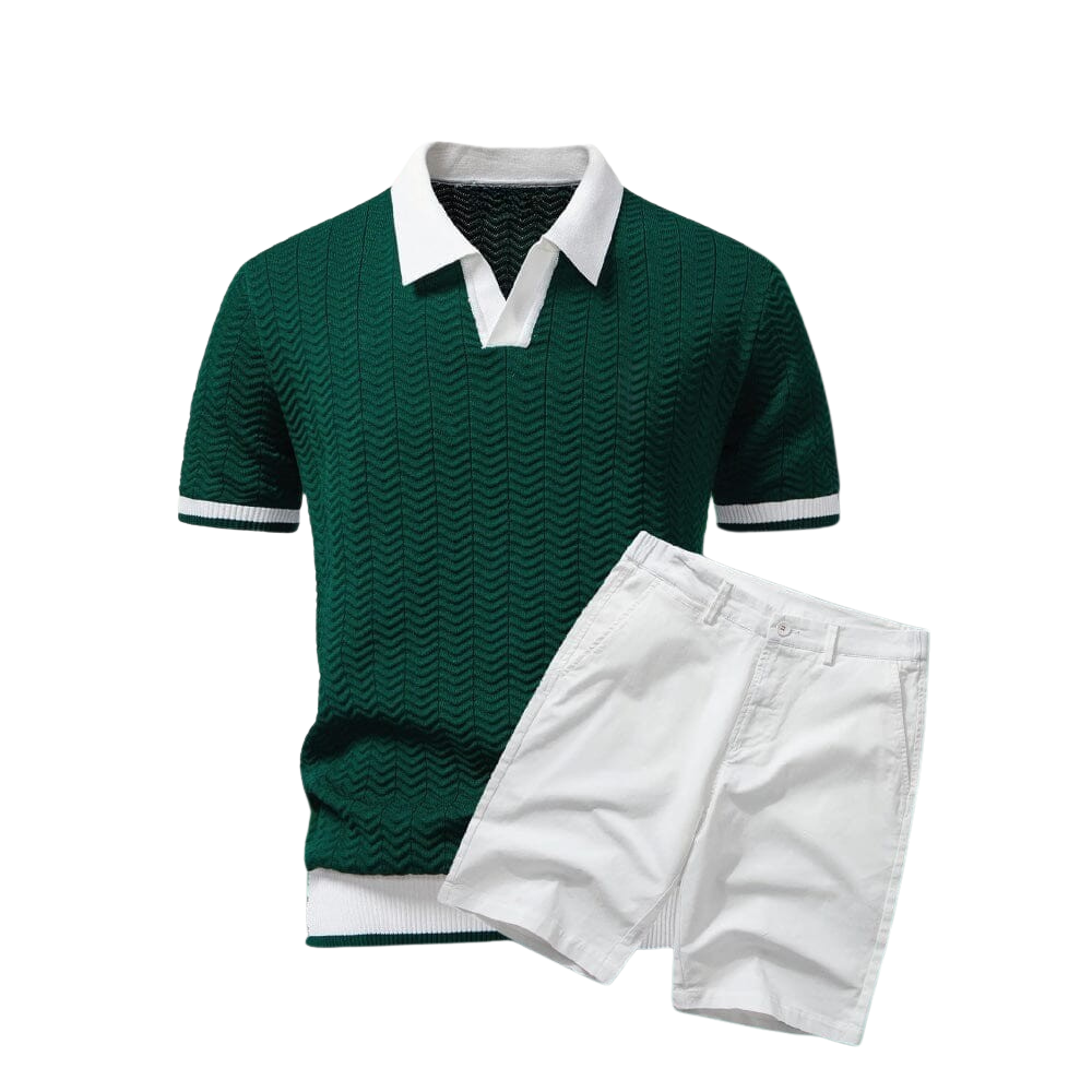 Old Money Polo Shirt + Shorts Set