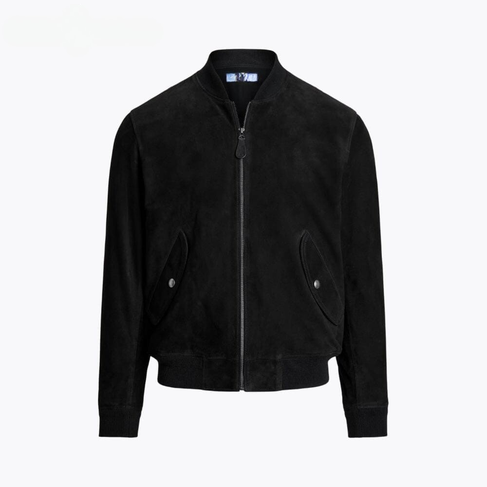 Suede Bomber Jacket