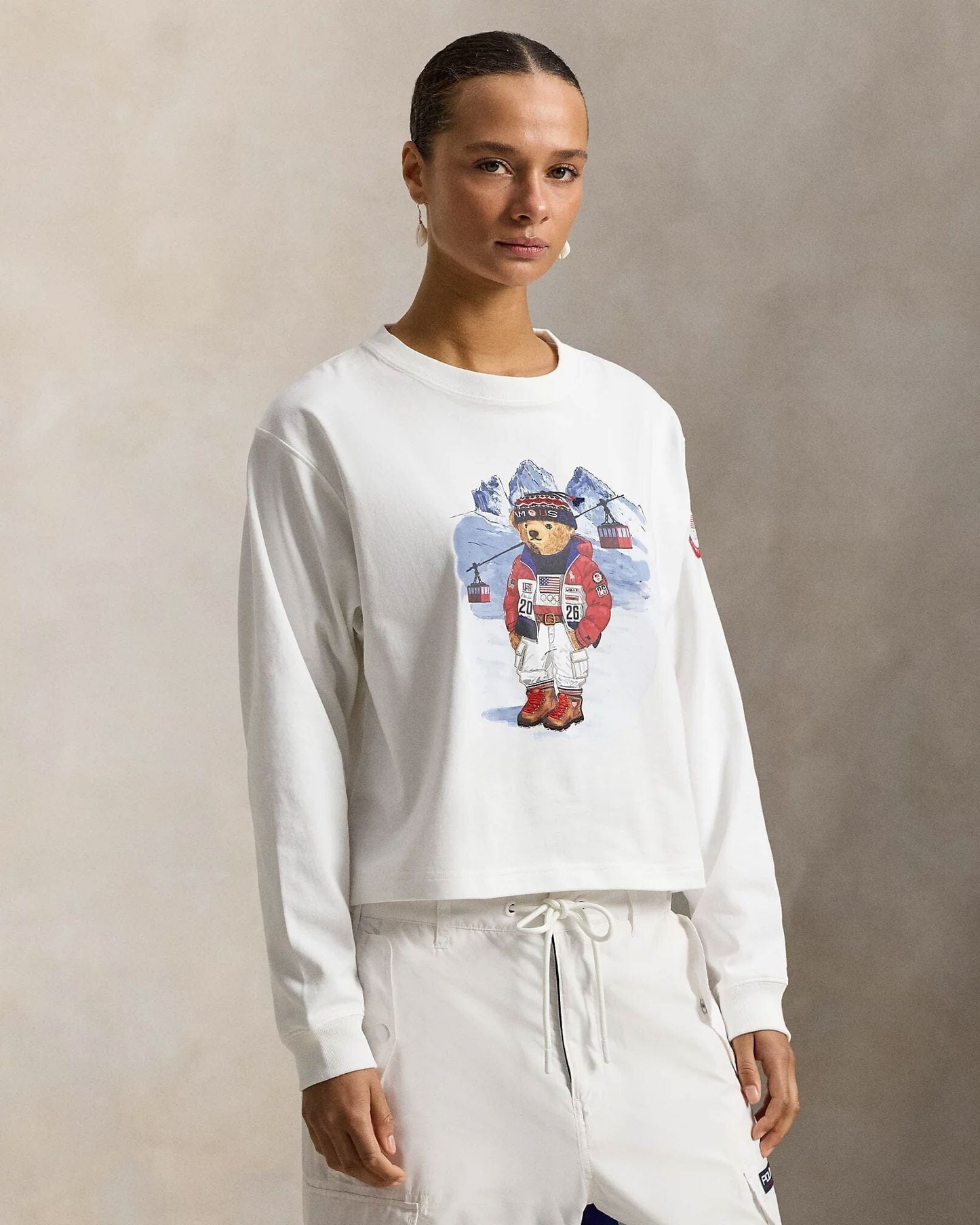 Team USA Bear Long-Sleeve Tee