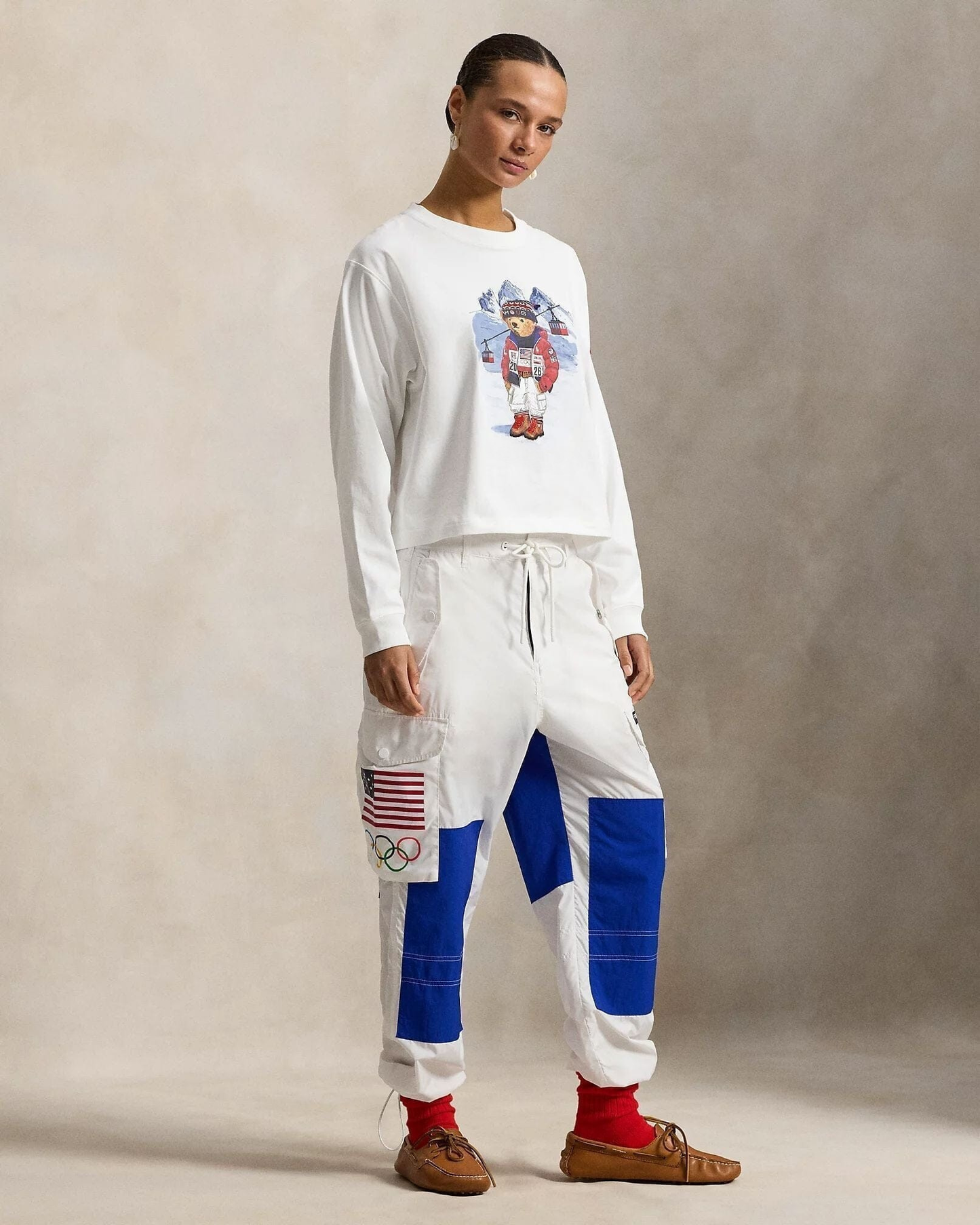 Team USA Bear Long-Sleeve Tee
