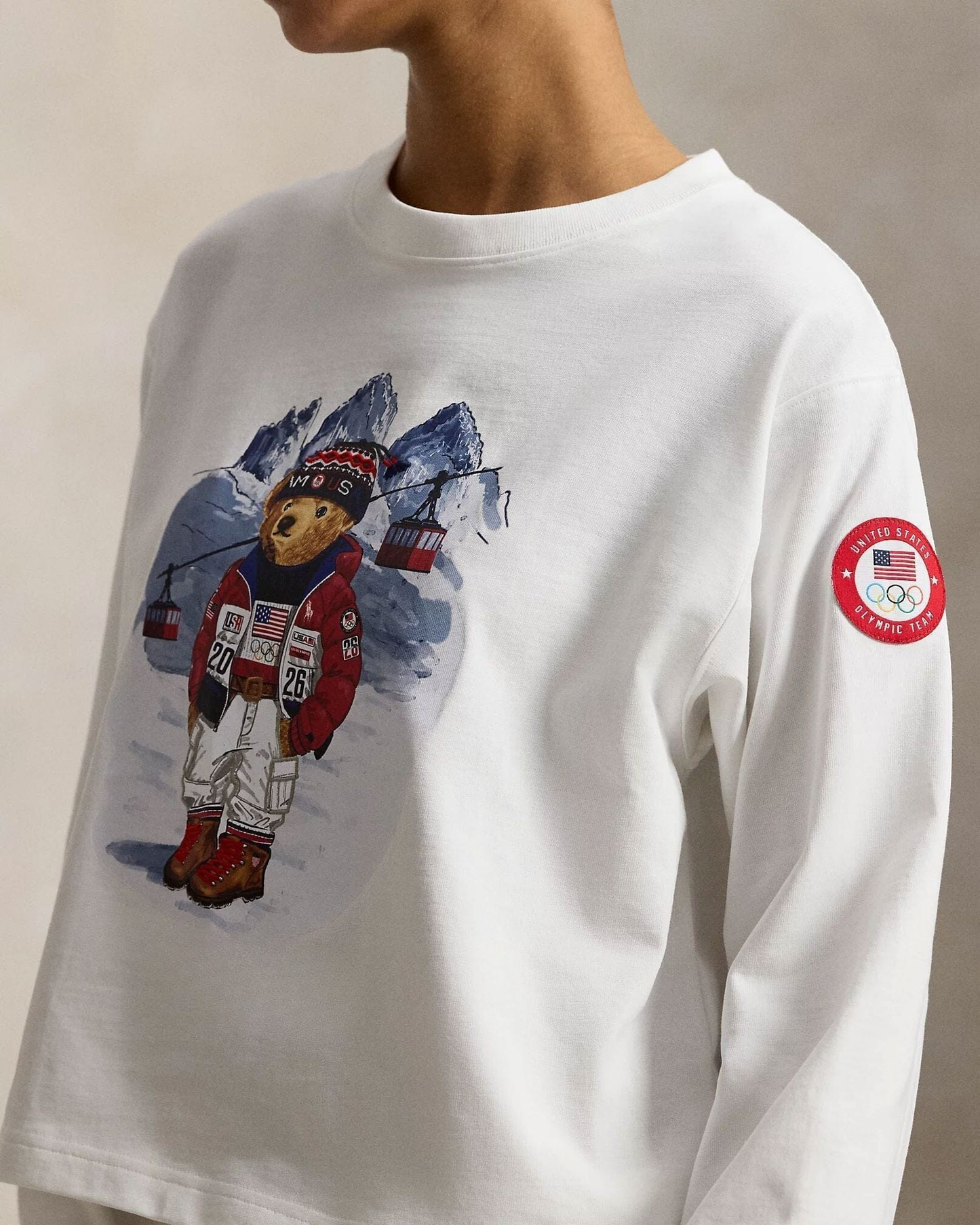 Team USA Bear Long-Sleeve Tee