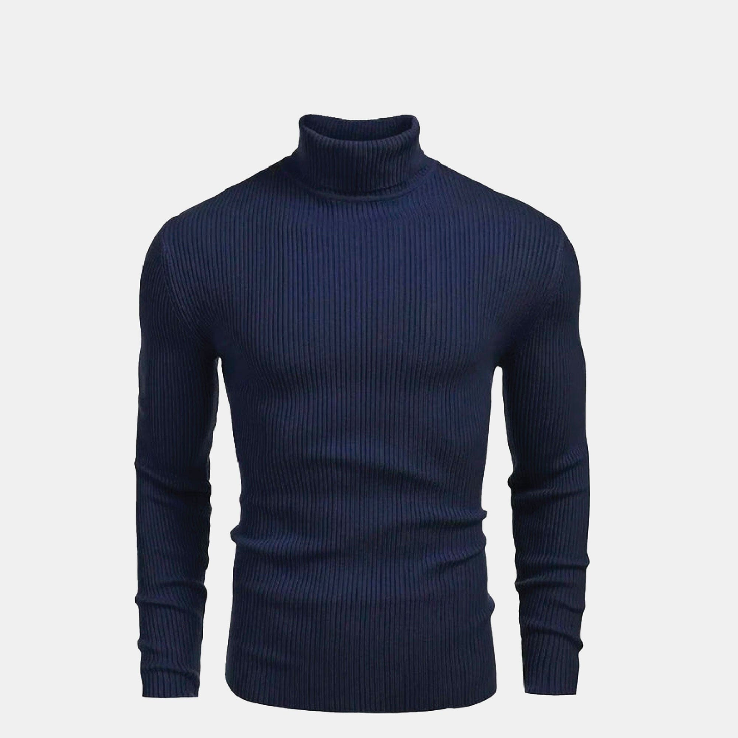 Turtleneck Cable-Knit Wool Sweater