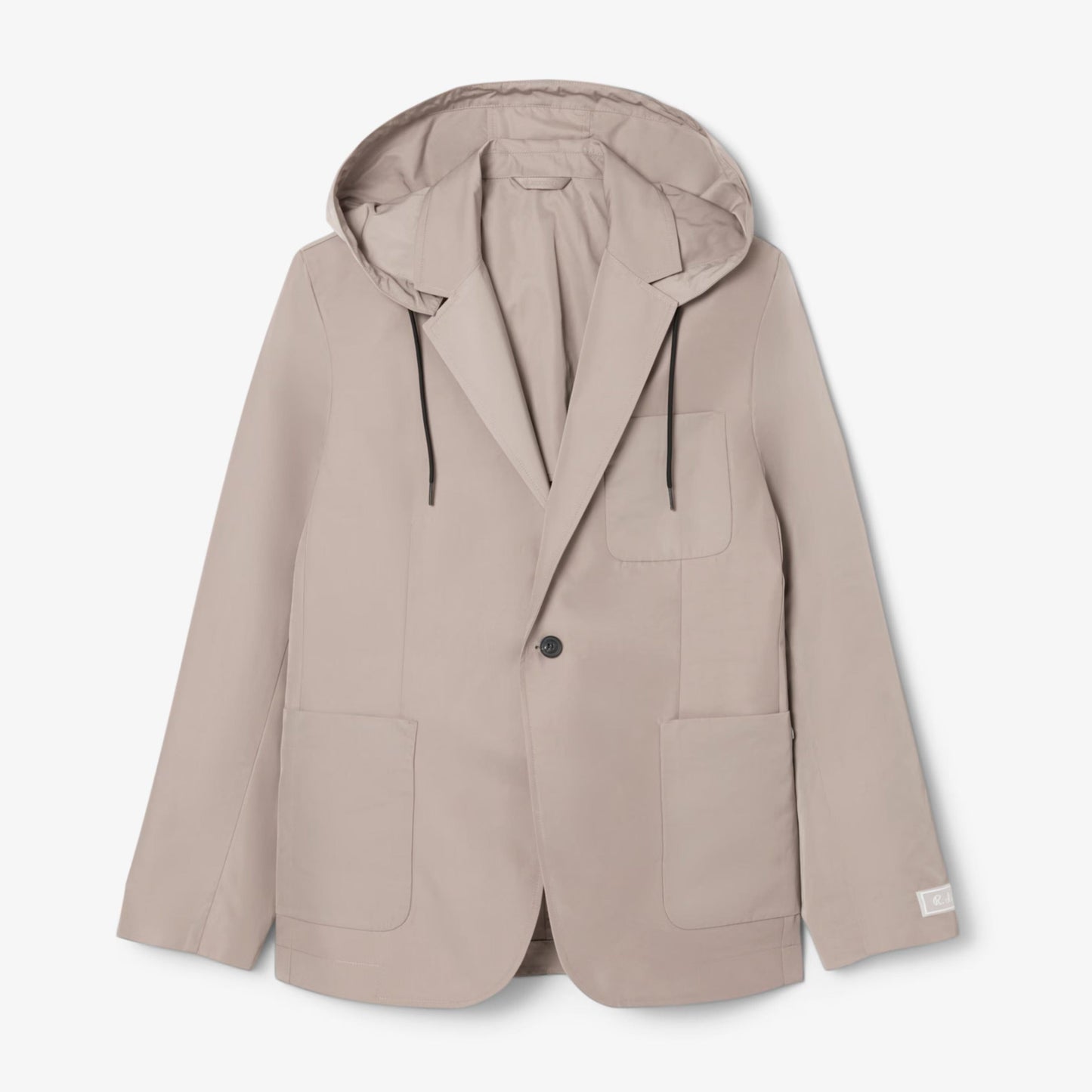 Twill Blazer with Hood