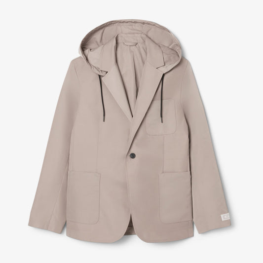 Twill Blazer with Hood