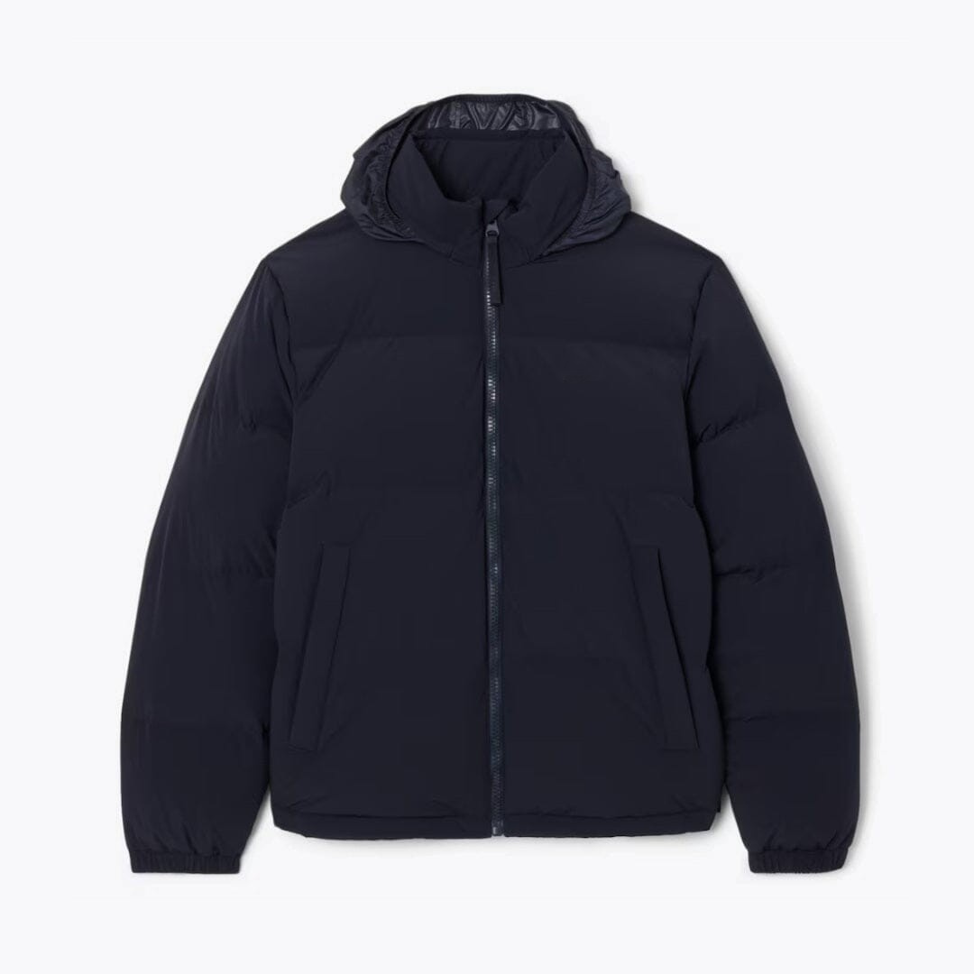 Water-Repellent Hooded Down Jacket