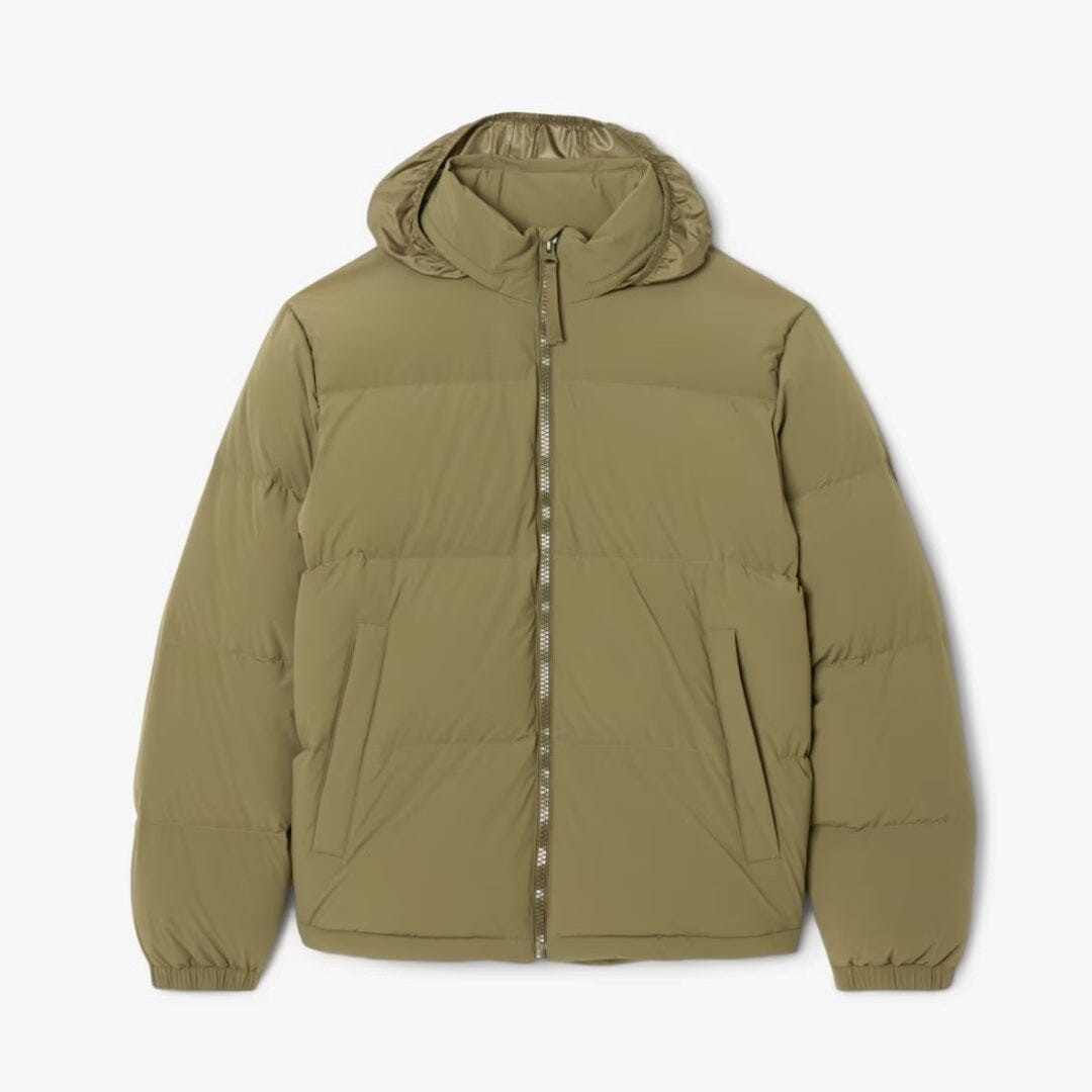 Water-Repellent Hooded Down Jacket