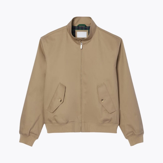 Water-Repellent Twill Harrington Jacket