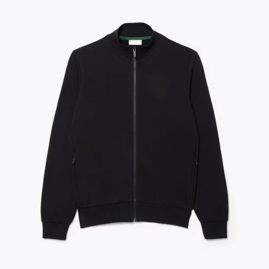 Zip-Up High Neck Fleece Sweatshirt