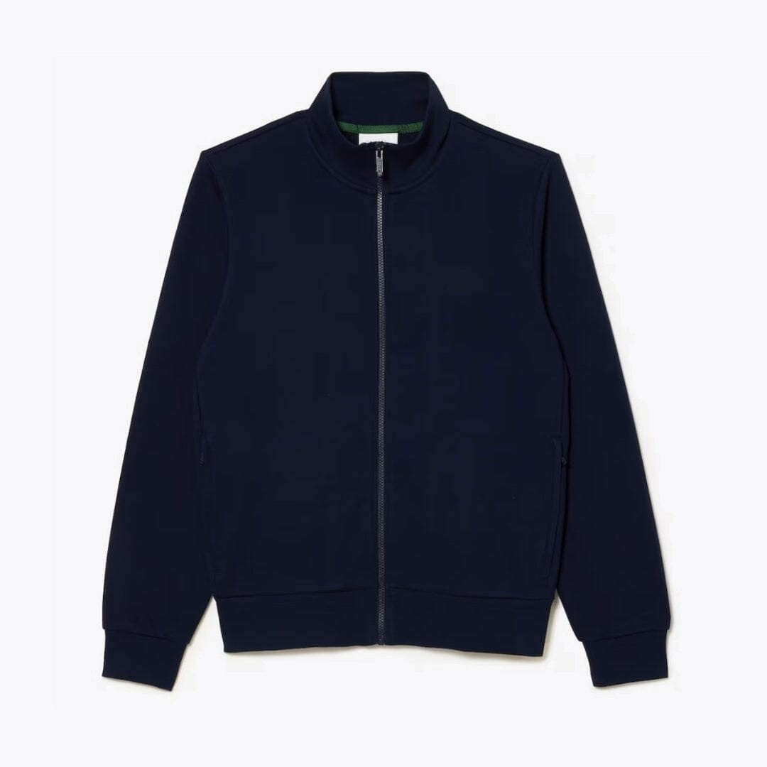 Zip-Up High Neck Fleece Sweatshirt